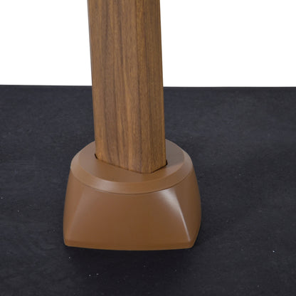 Zweefparasol VirgoFlex | 3 x 3 Meter | Vierkant | Houtlook Grijs