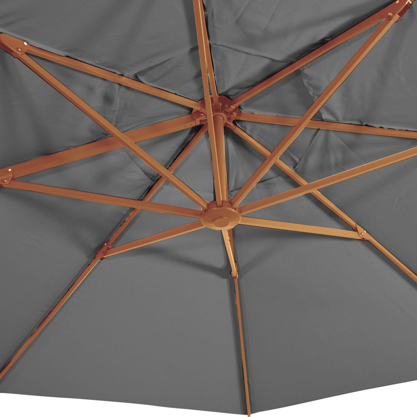 Zweefparasol VirgoFlex | Houtlook Grijs