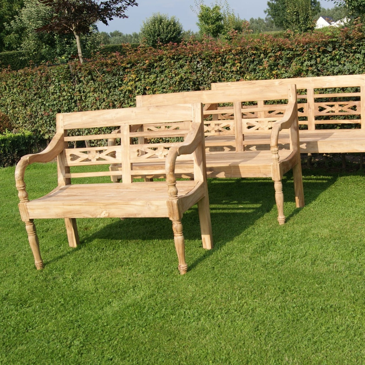 Tuinbank Station | Naturel Teakhout