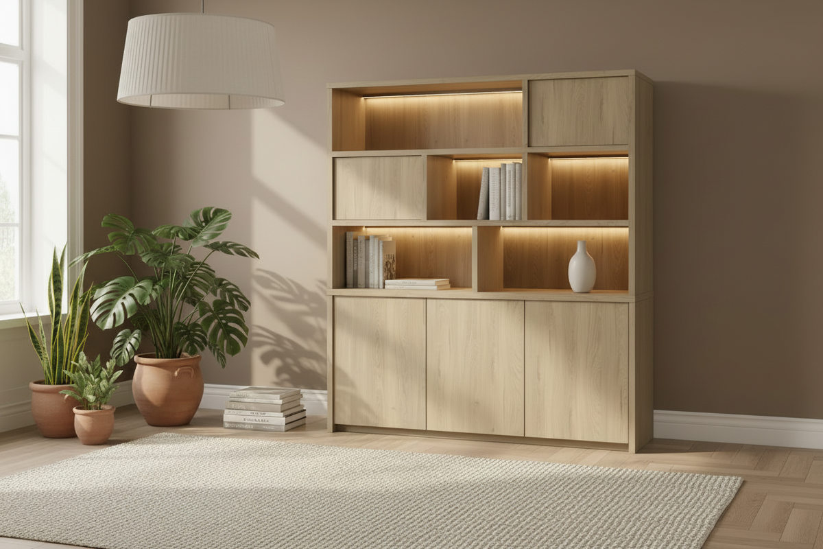 Wandkast Newark | Vintage Oak