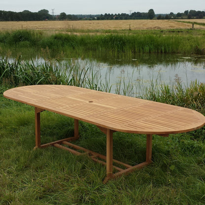 Tuintafel Extension | Ovaal | Naturel Teakhout