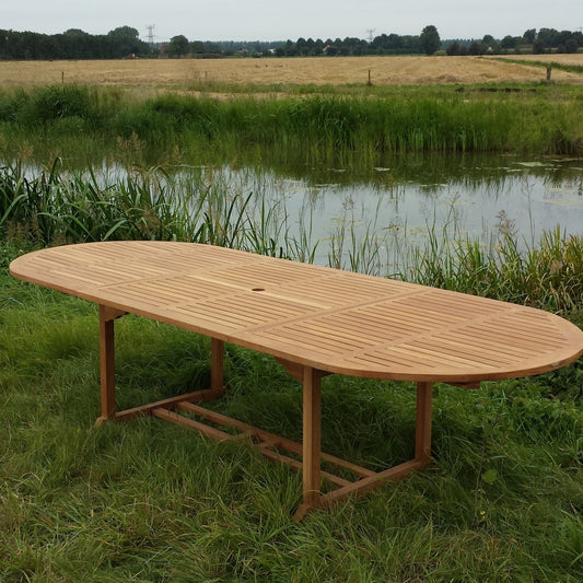 Tuintafel Extension | Ovaal | Naturel Teakhout