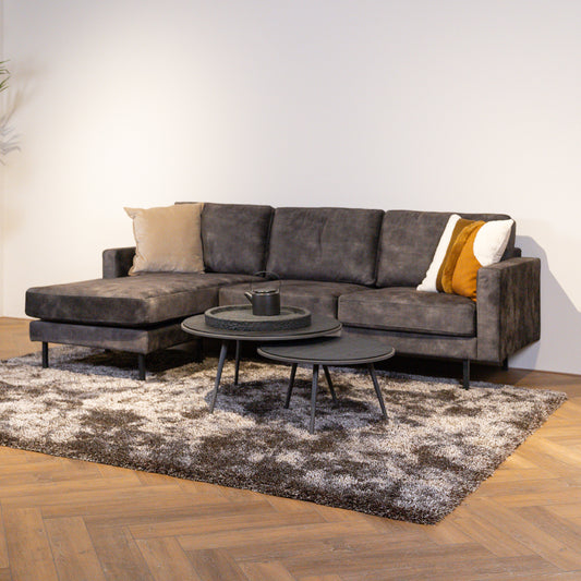 Hoekbank Cambridge | Antraciet Velours