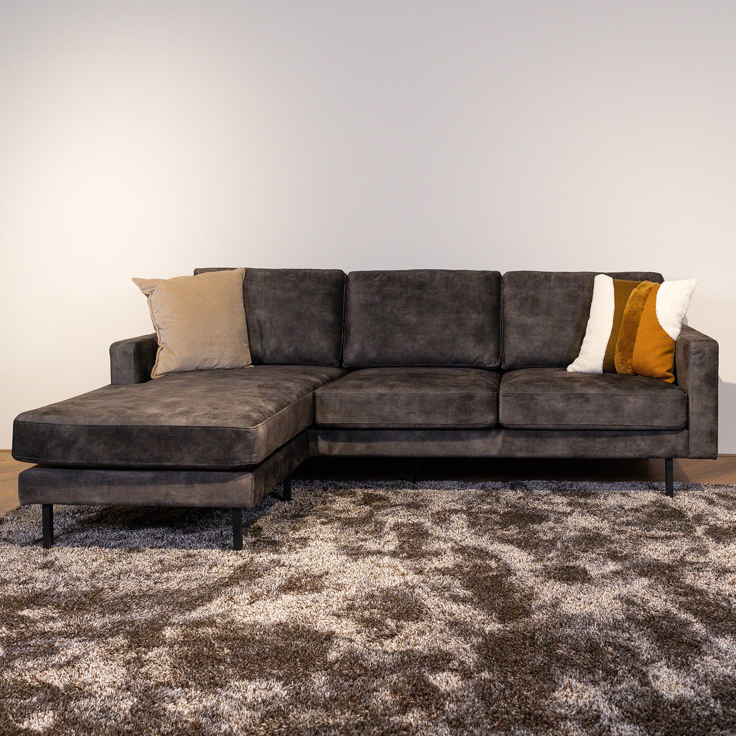 Hoekbank Cambridge | Antraciet Velours