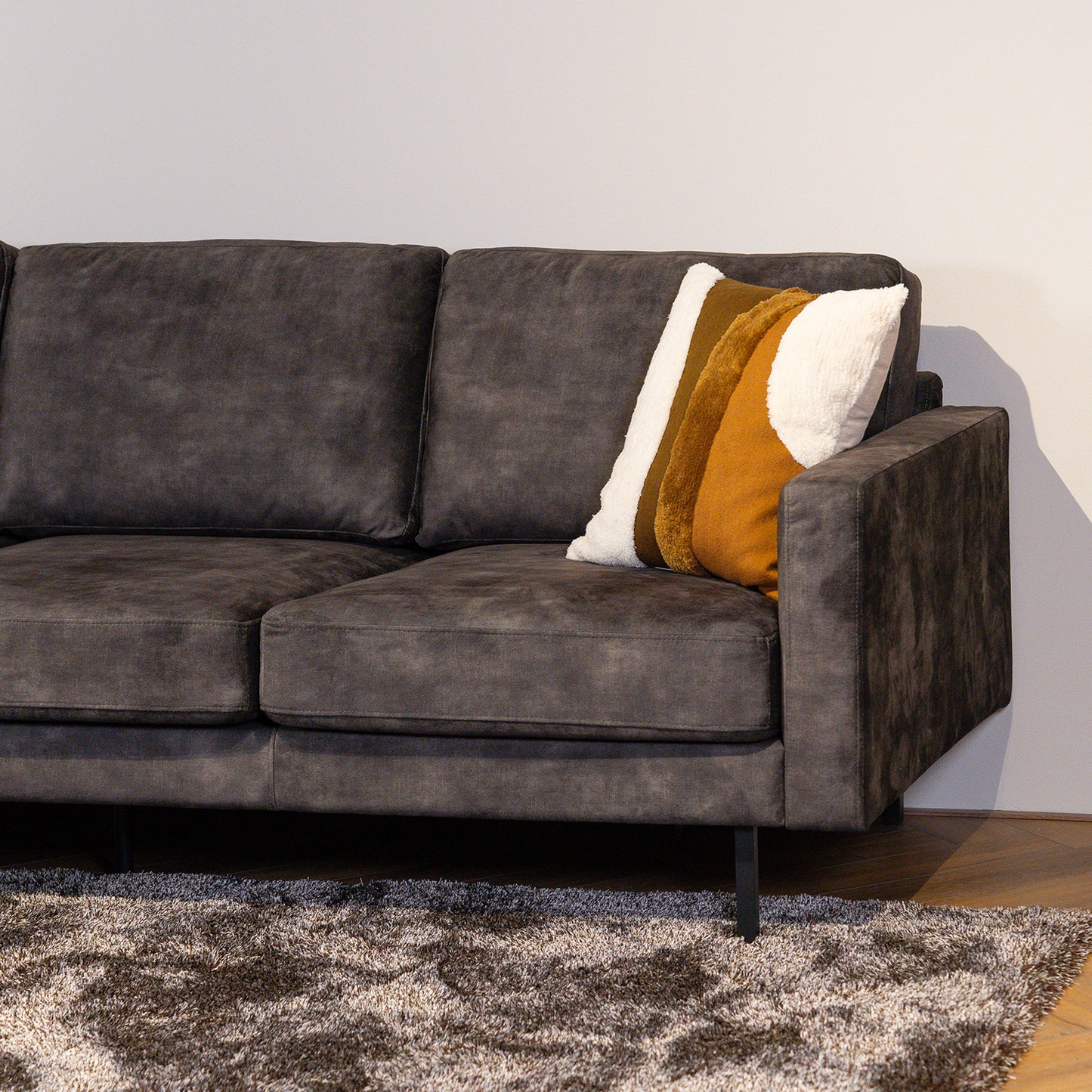 Hoekbank Cambridge | Antraciet Velours