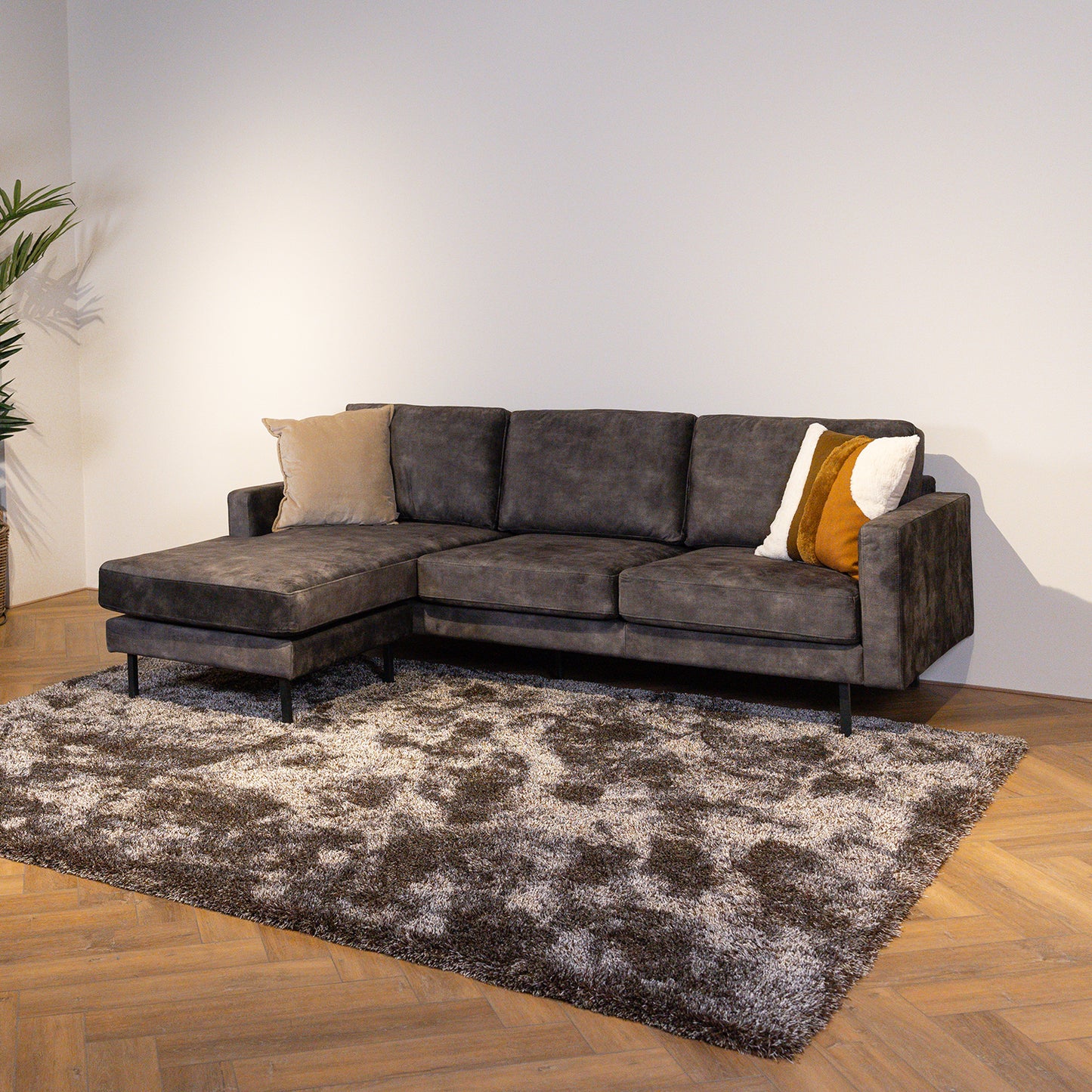 Hoekbank Cambridge | Antraciet Velours