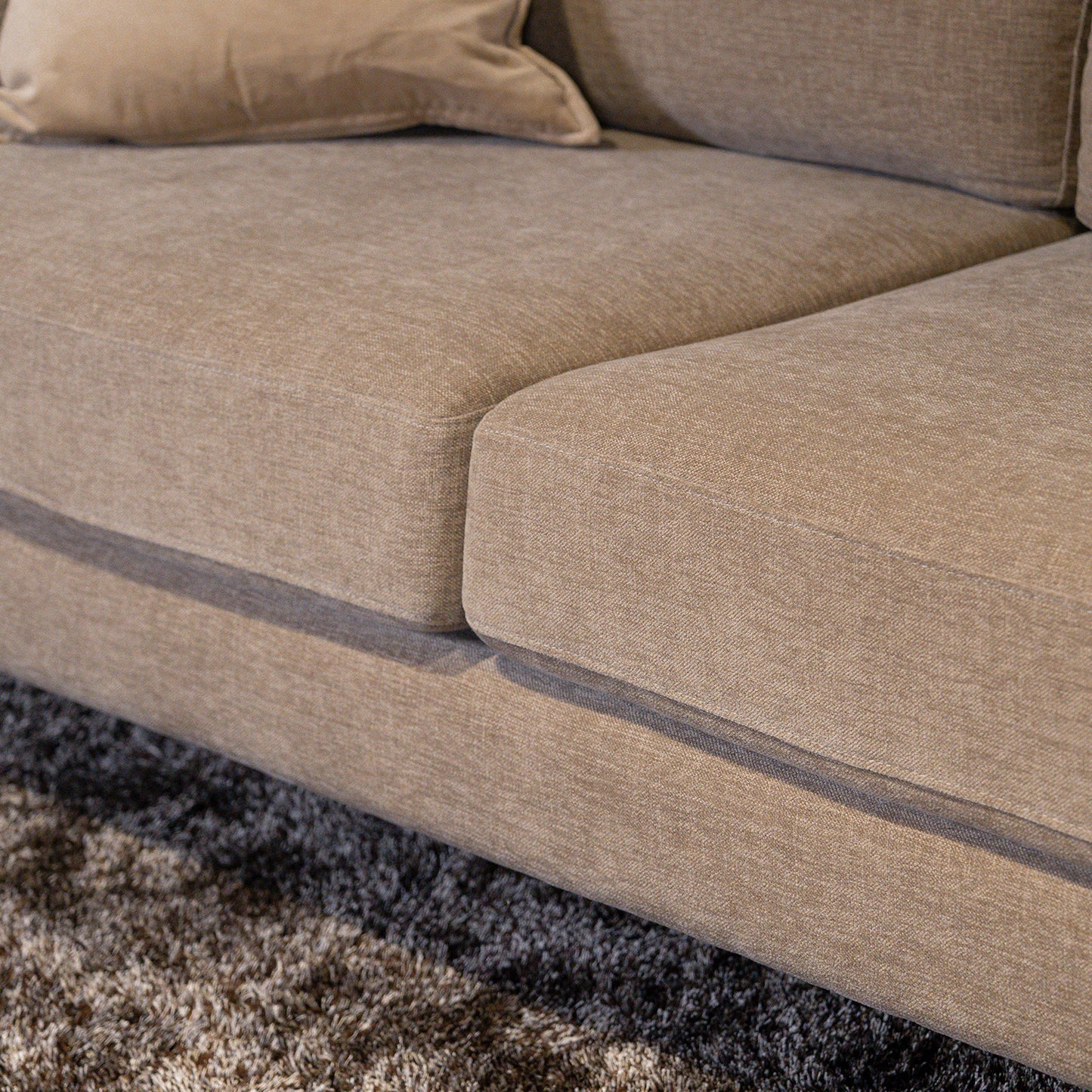 Hoekbank Highlands | Beige Grijs