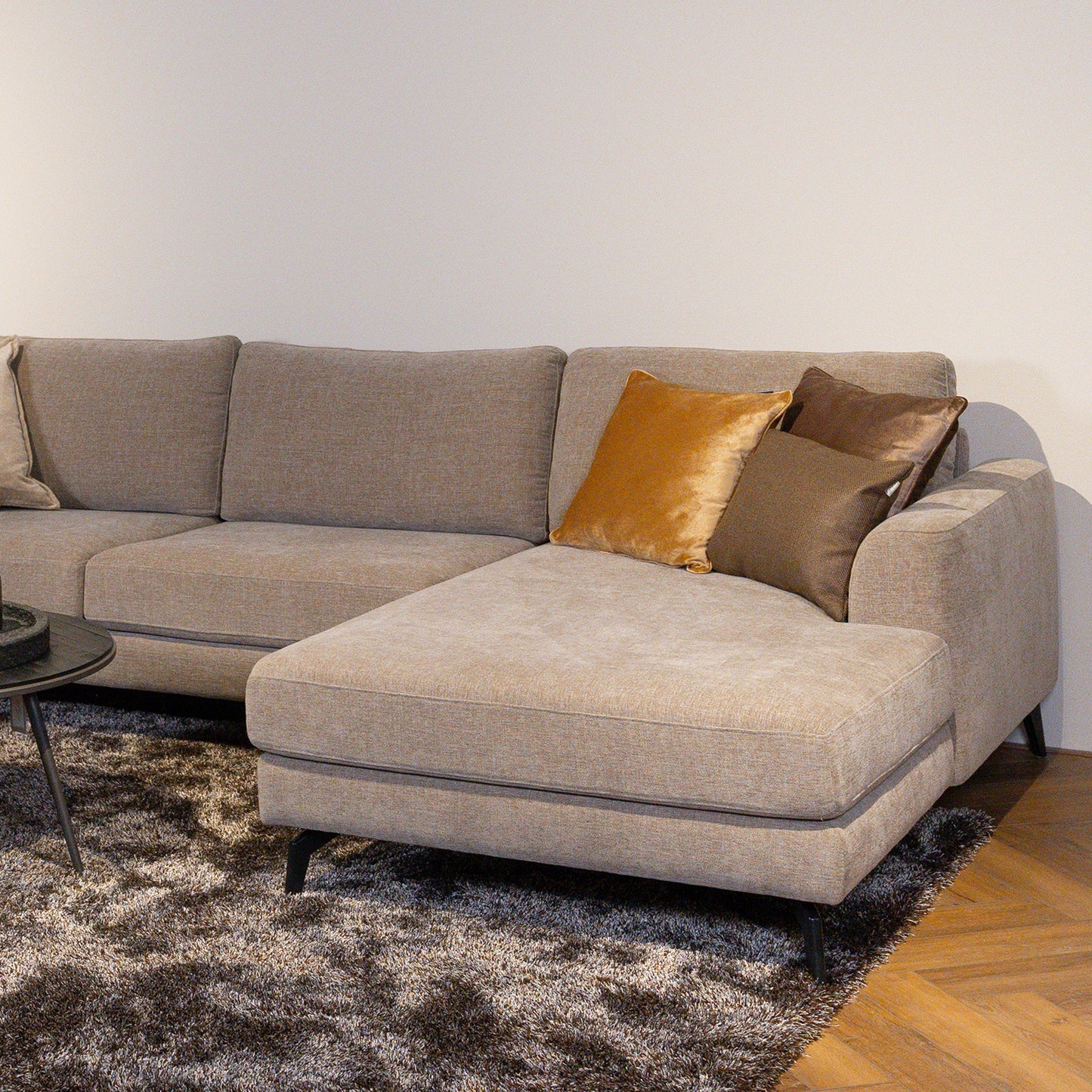 Hoekbank Highlands | Beige Grijs