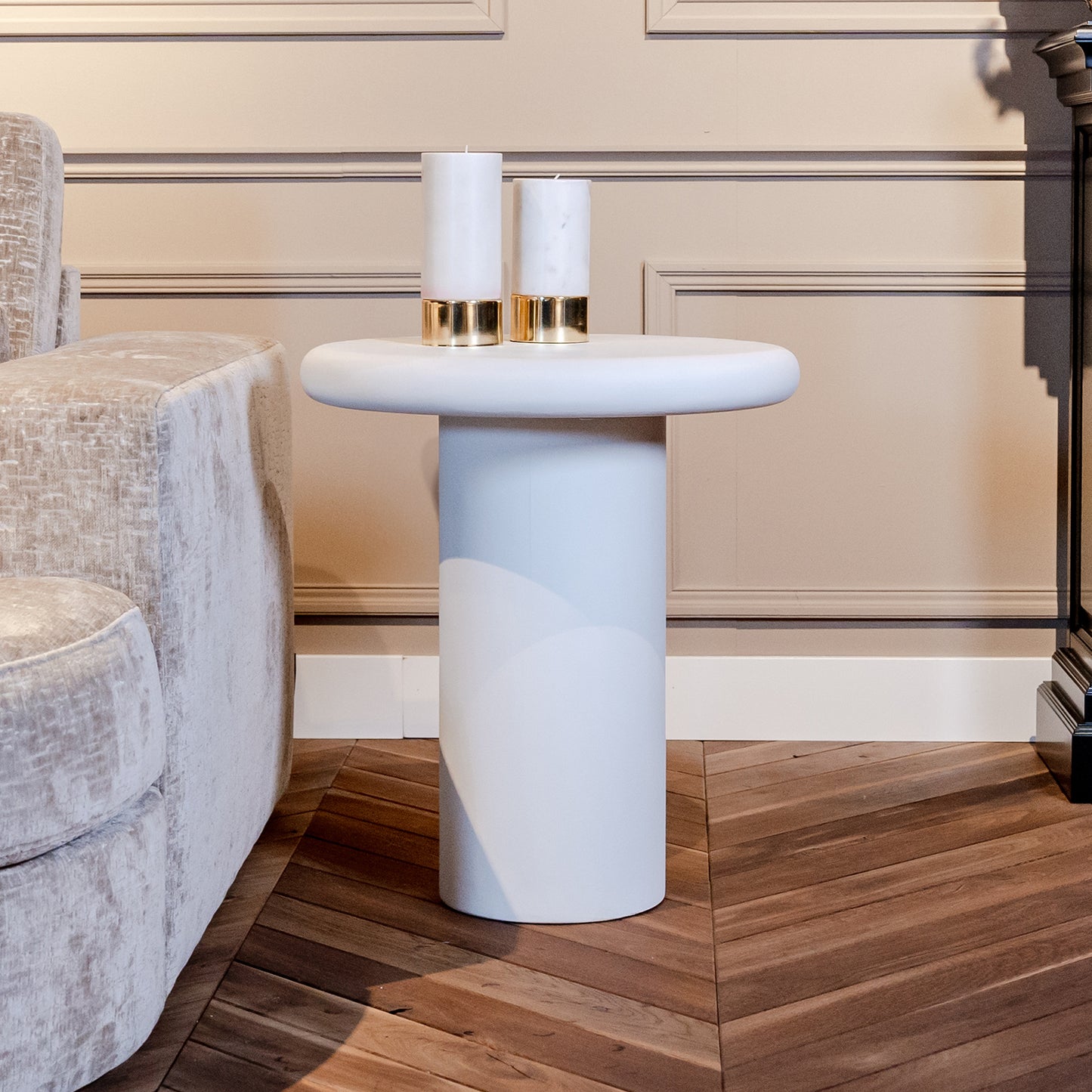 Bijzettafel Bloomstone | Wit