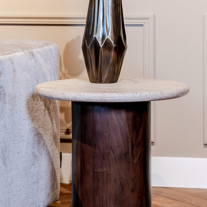 Bijzettafel 40x40x50 cm massief ruw mangohout kopen Bijzettafel 40x40x50 cm massief ruw mangohout kopen