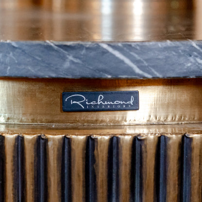 Bijzettafel Ironville | Rond | Zwart Marmer