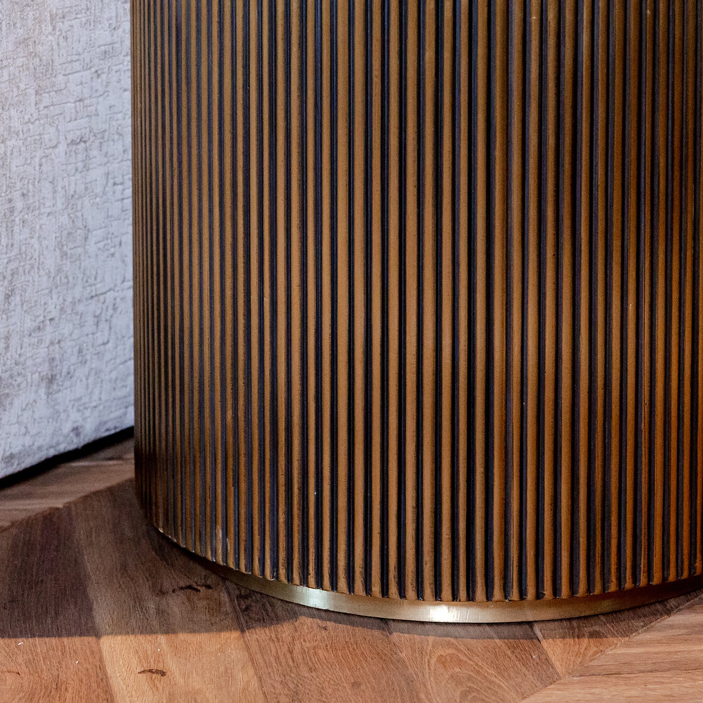 Bijzettafel Ironville | Rond | Zwart Marmer