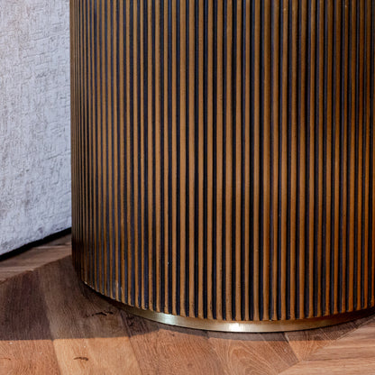 Bijzettafel Ironville | Rond | Zwart Marmer