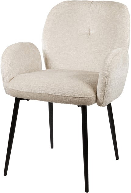 Eetkamerstoel Bobby | Beige Stof