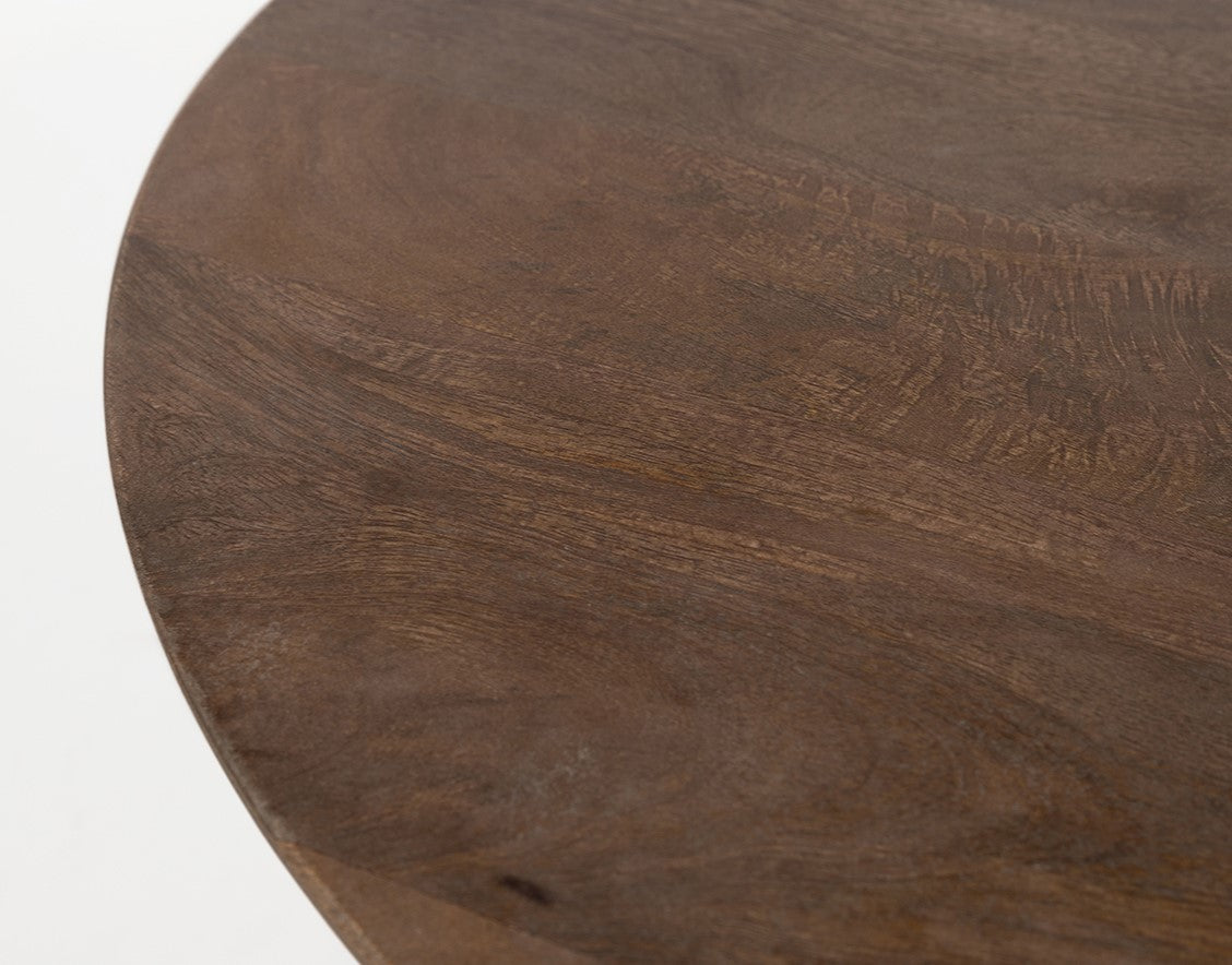Salontafel Bremen | Rond | Dark Walnut — Detail