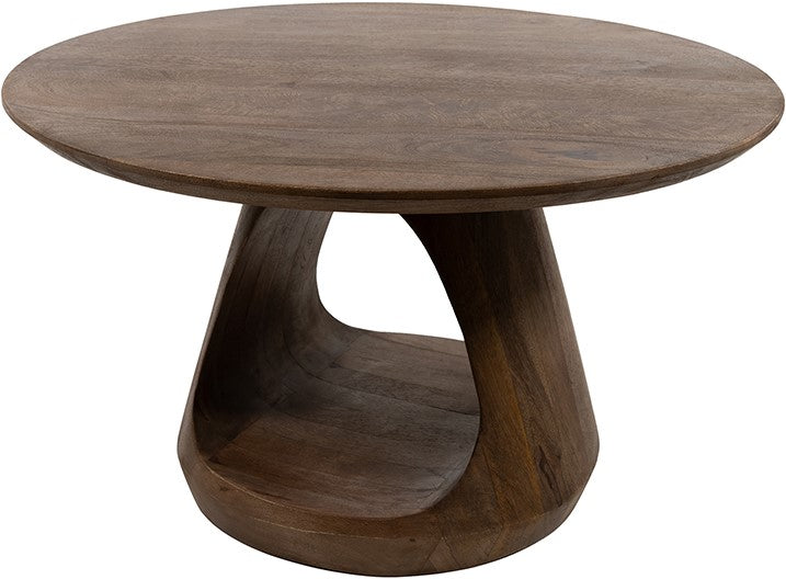 Salontafel Bremen | Rond | Dark Walnut — Vooraanzicht - witfoto