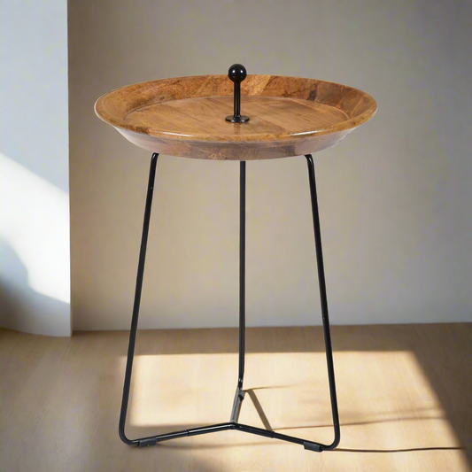 Bijzettafel Nancy | Naturel Mangohout