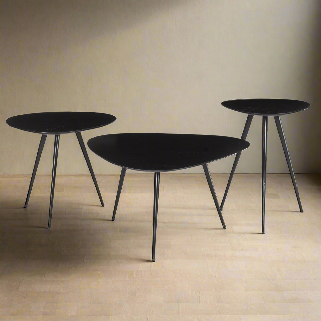 Salontafelset Loua | Zwart Mangohout