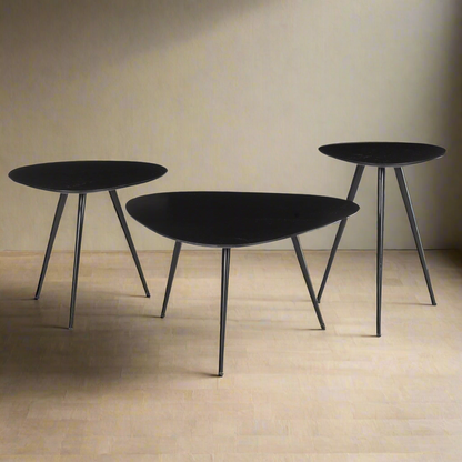 Salontafelset Loua | Zwart Mangohout