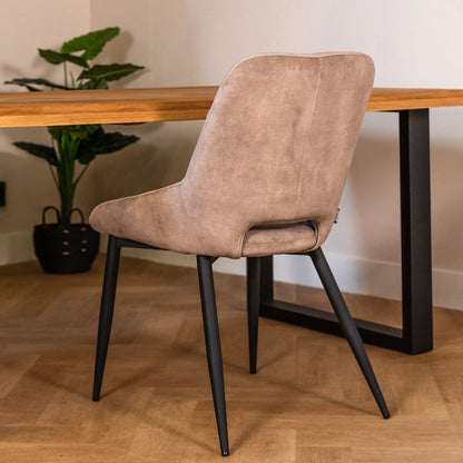Eetkamerstoel Chili | Velvet Goldy | Magazijn leegverkoop