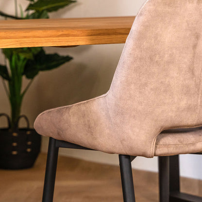 Eetkamerstoel Chili | Velvet Goldy Sand