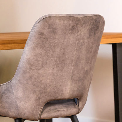 Eetkamerstoel Chili | Velvet Goldy Clay