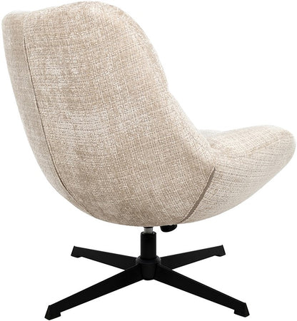 Fauteuil Chuck | Beige Stof — Achteraanzicht - witfoto