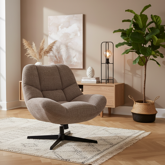 fauteuil chuck | Grijs stof