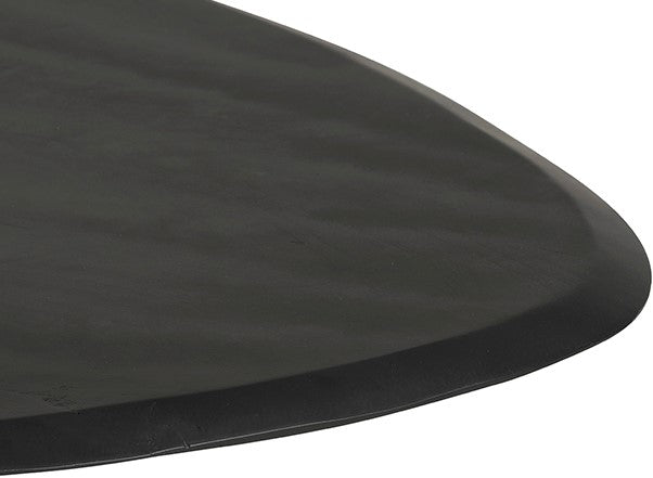 Salontafel Flare zwart mangohout, detail van het materiaal