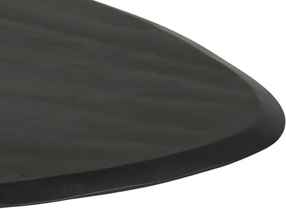 Salontafel Flare zwart mangohout, detail van het materiaal