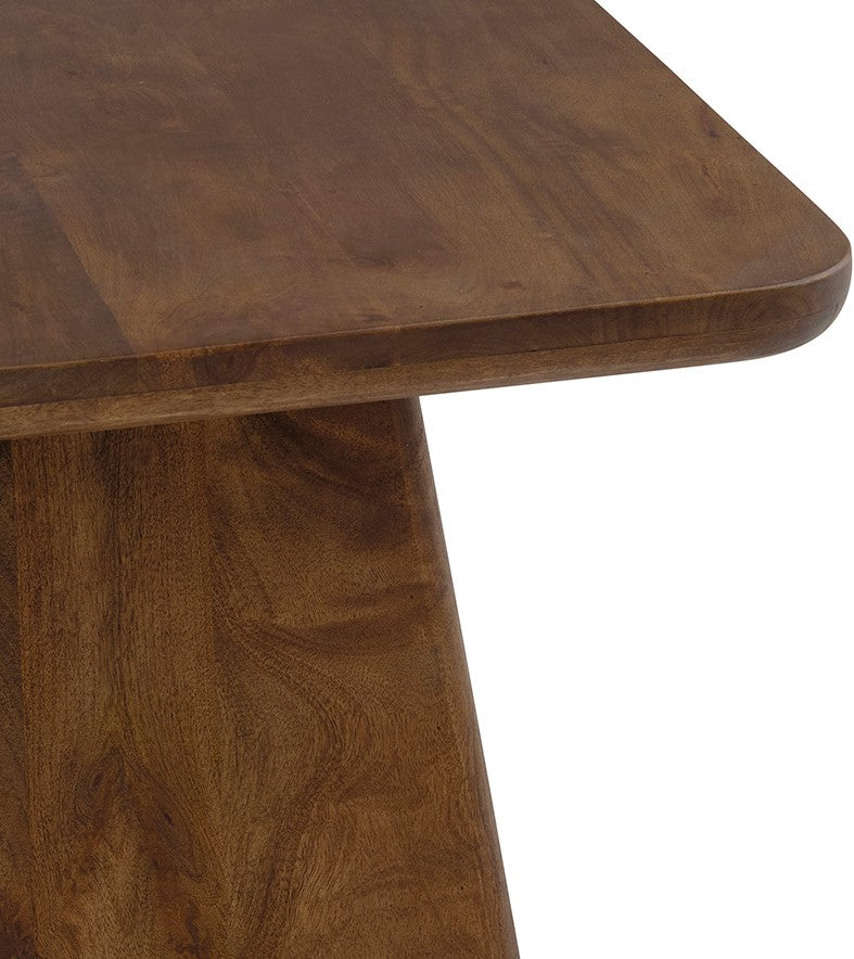 Salontafel Stockholm | 60 cm | Bruin Mangohout — Zijaanzicht - witfoto