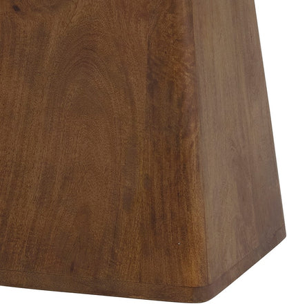 Salontafel Stockholm | 60 cm | Bruin Mangohout — Achteraanzicht - witfoto