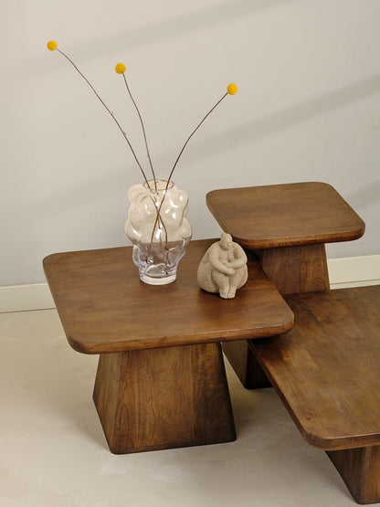 Salontafel Stockholm | 80 cm | Bruin Mangohout — Algemene Sfeerfoto