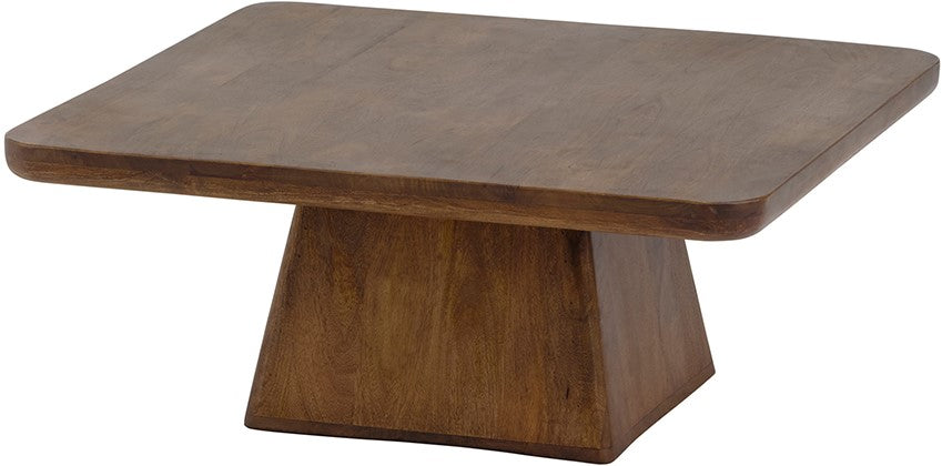 Salontafel Stockholm | 80 cm | Bruin Mangohout — Vooraanzicht - witfoto