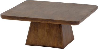 Salontafel Stockholm | 80 cm | Bruin Mangohout — Vooraanzicht - witfoto