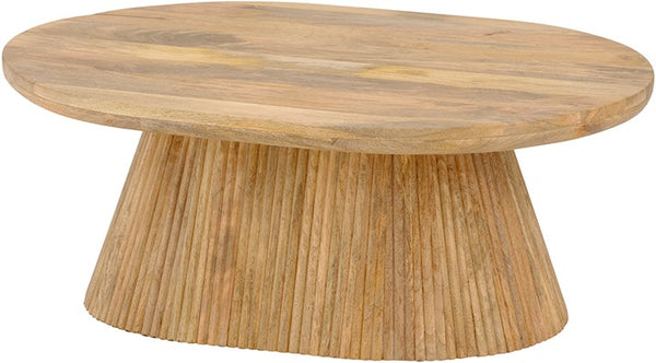 Salontafel Lund | Naturel Mangohout — Vooraanzicht - witfoto