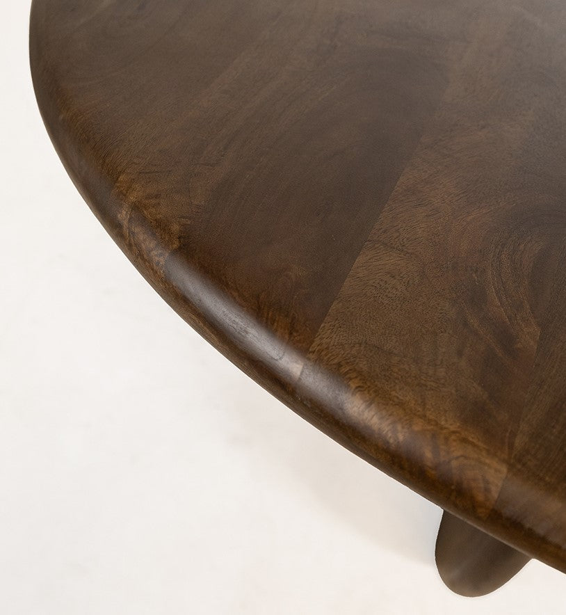 Salontafel Belly | Mangohout Walnoot — Detail