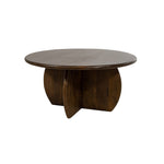 Salontafel Belly | Mangohout Walnoot — Vooraanzicht - witfoto