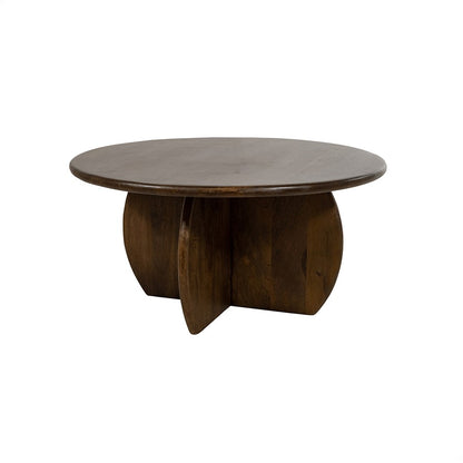 Salontafel Belly | Mangohout Walnoot — Vooraanzicht - witfoto