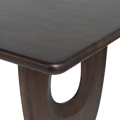 Eettafel Handai bruin mangohout, detail van het materiaal