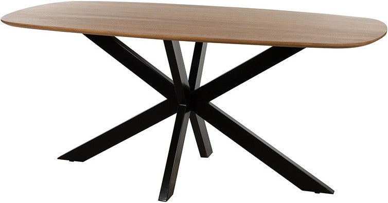 Eettafel Akagi | Deens Ovaal | Mango Naturel — Zijaanzicht - witfoto