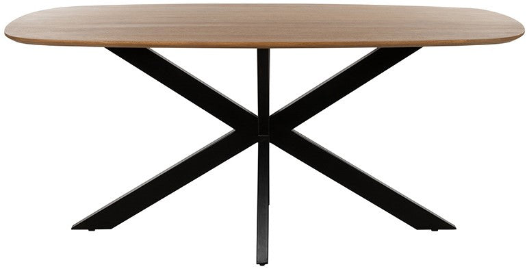 Eettafel Akagi | Deens Ovaal | Mango Naturel — Vooraanzicht - witfoto