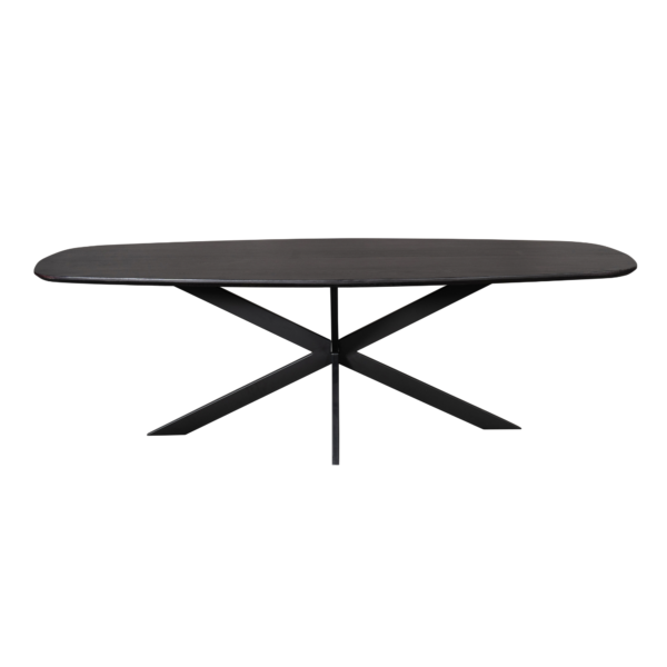 Eiken Eettafel Ferris | Deens Ovaal | Zwart