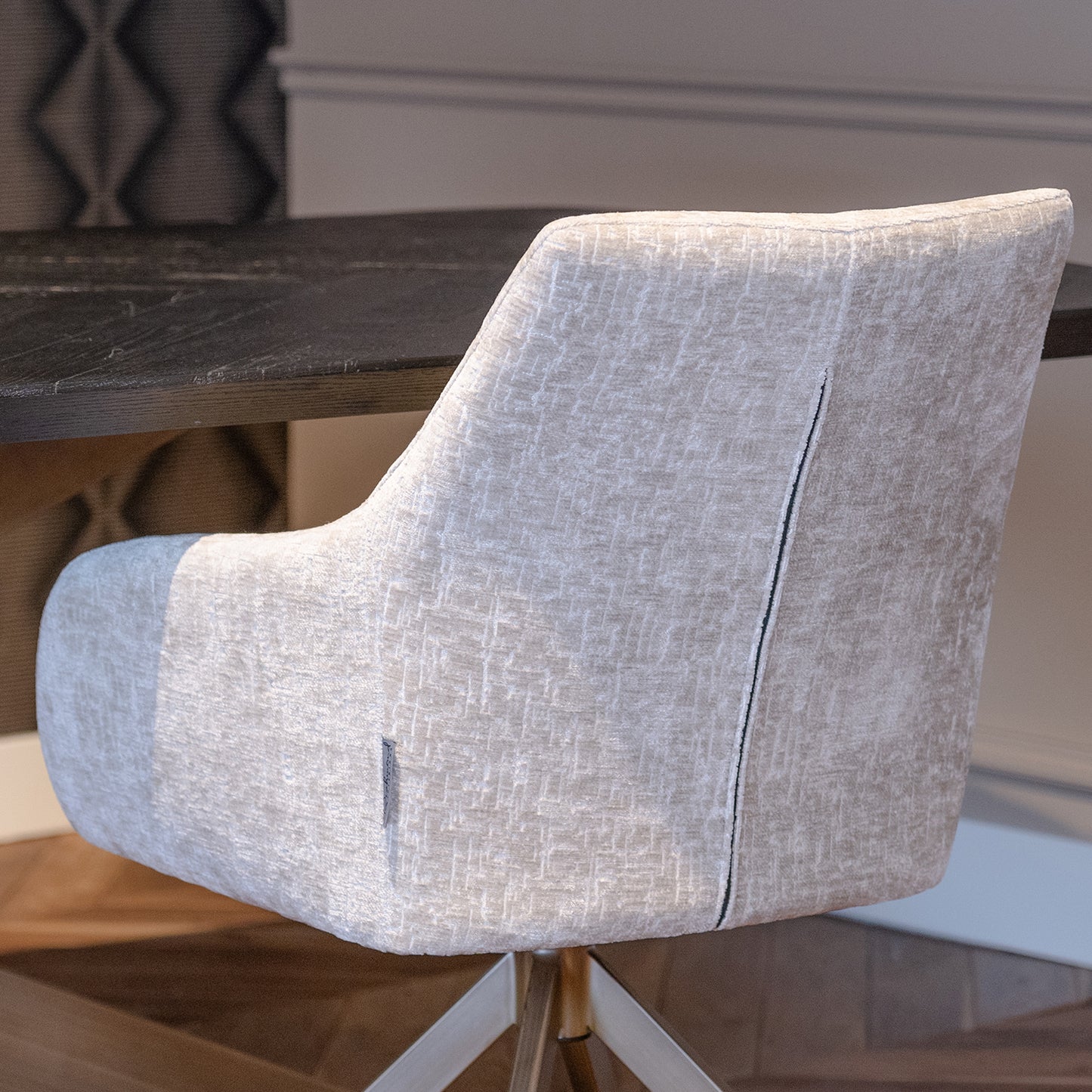 Eetkamerstoel Lisonne | Beige Chenille