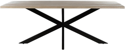 Eettafel Tree Fantasy | Naturel Acaciahout — Vooraanzicht - witfoto