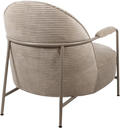 Fauteuil Elton | Rib Sand — Achteraanzicht - witfoto