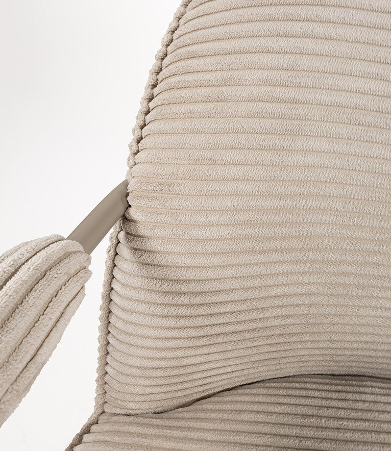 Fauteuil Elton | Rib Sand — Detail