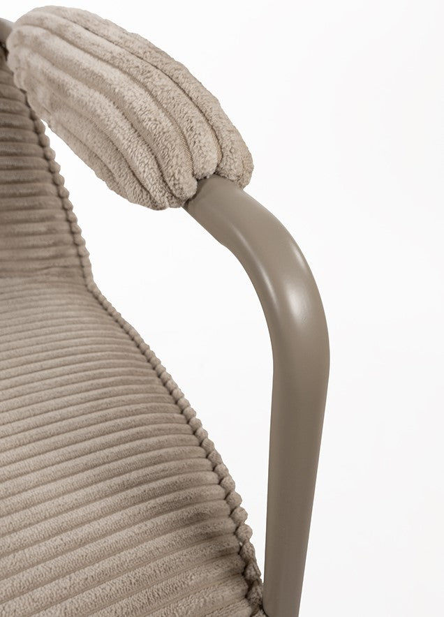 Fauteuil Elton | Rib Sand — Detail