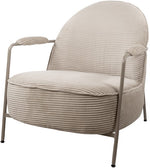 Fauteuil Elton | Rib Sand — Vooraanzicht - witfoto