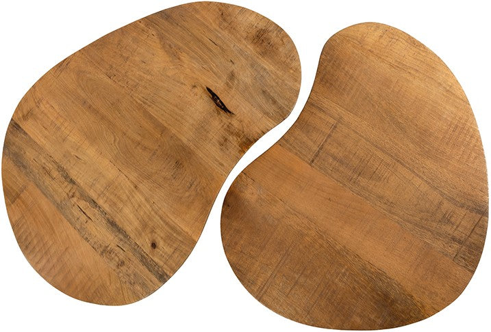 Salontafel Erfurt | Naturel Mangohout | set van 2 — Detail